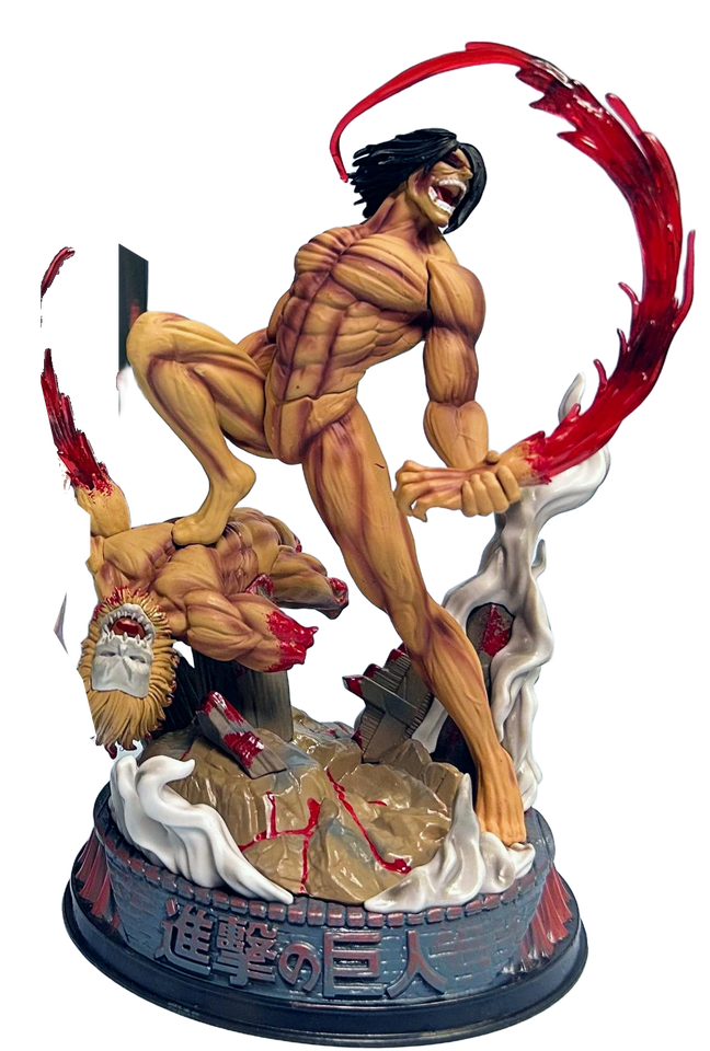 Attack on Titan : Eren Yeager Attack Titan vs. Armored Titan Action Figure Figure