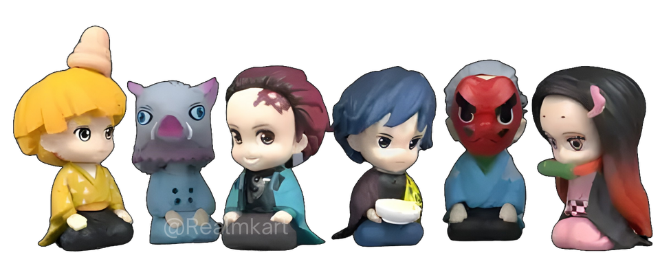 Demon Slayer: Set of 6 Action Figure