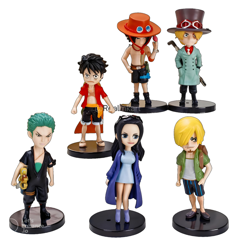 One Piece: Set of 6 Chibi Action Figure