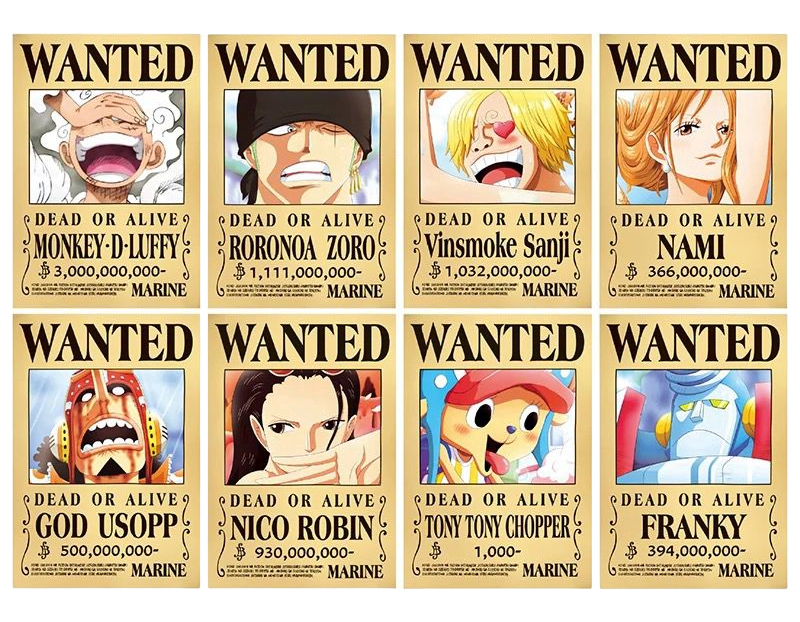 One Piece: Straw Hat Bounty Posters