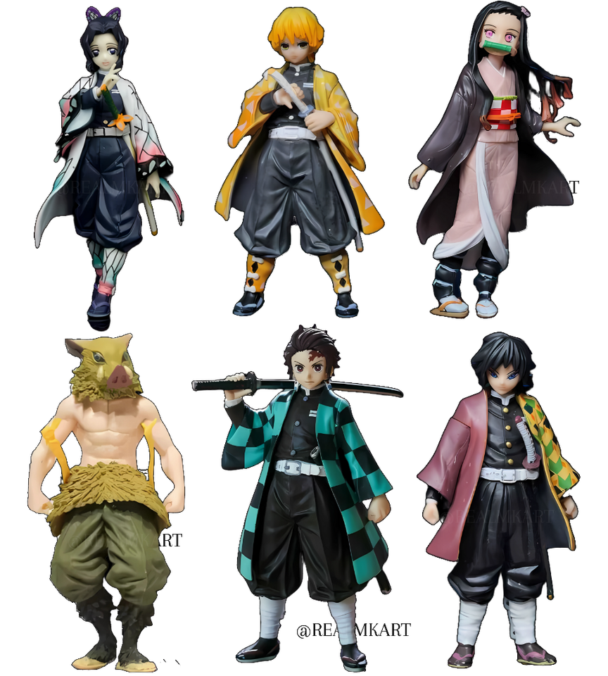 Demon Slayer : Set of 6 Action Figure