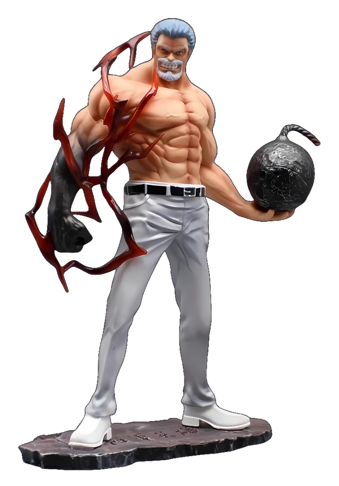 One Piece : Vice Admiral Grap (White) Action Figure