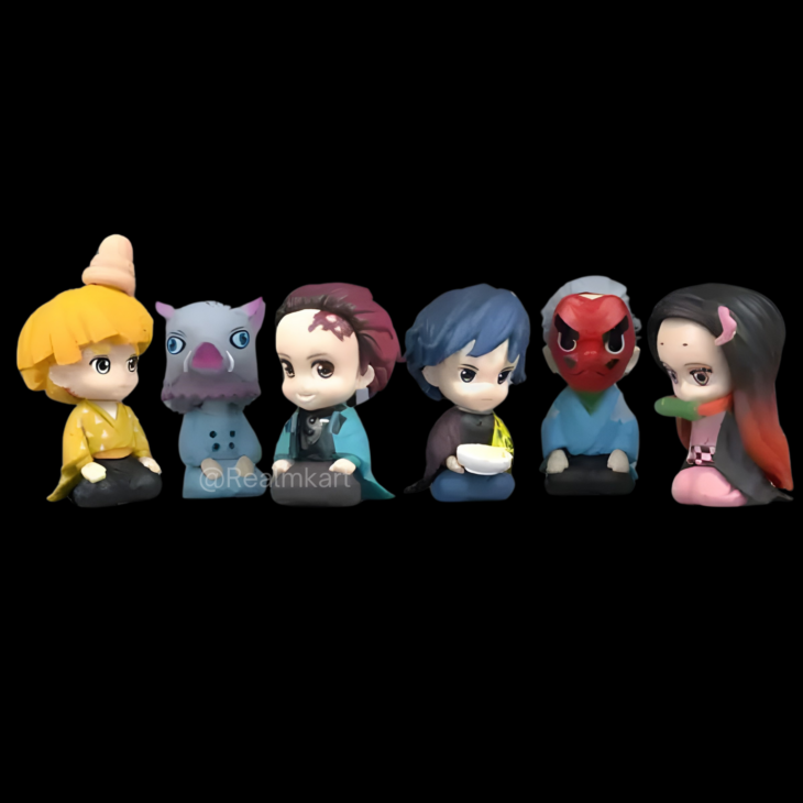 Demon Slayer: Set of 6 Action Figure