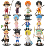 One Piece : Set Of 12 Straw Hat Chibis Action Figure