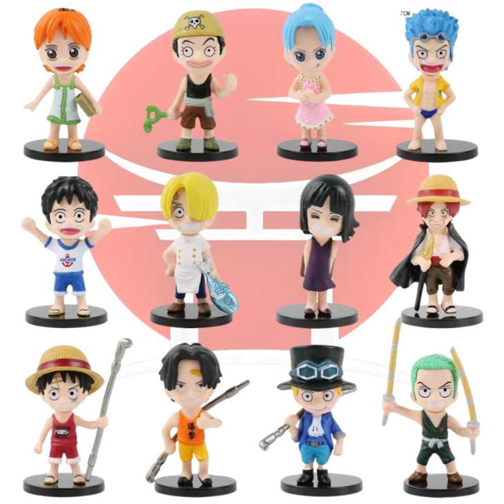 One Piece : Set Of 12 Straw Hat Chibis Action Figure - Image 3