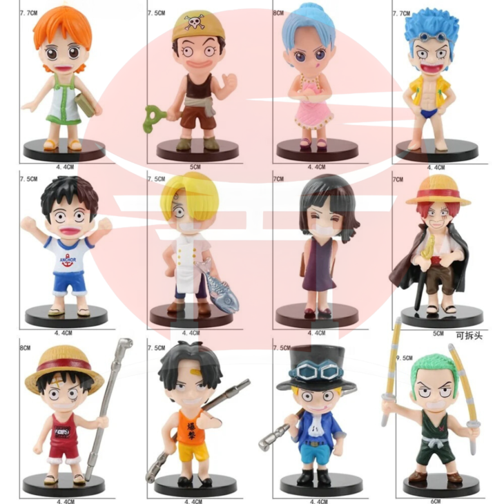 One Piece : Set Of 12 Straw Hat Chibis Action Figure - Image 4