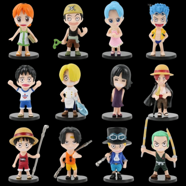 One Piece : Set Of 12 Straw Hat Chibis Action Figure - Image 2