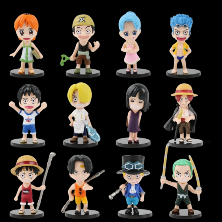 One Piece : Set Of 12 Straw Hat Chibis Action Figure - Image 3