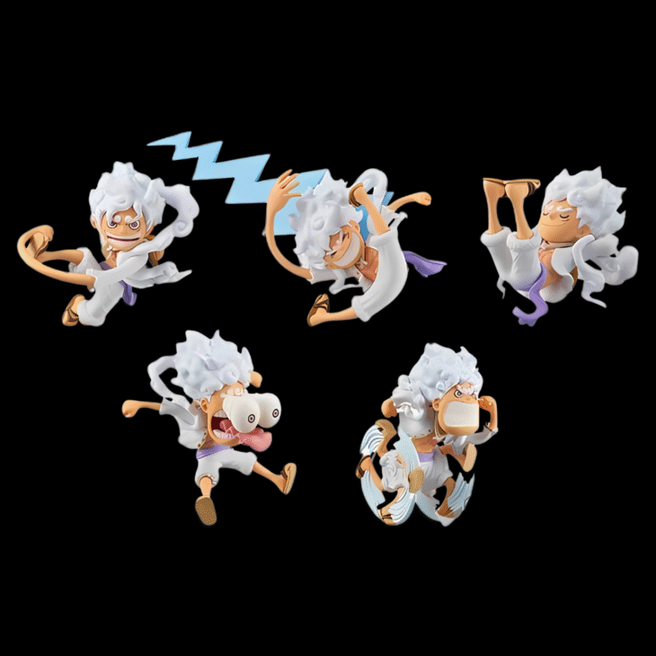 One Piece : Set Of 5 Gear 5 Chibis Action Figure