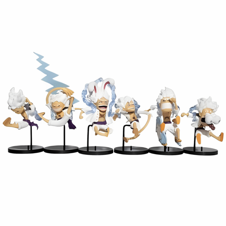 One Piece : Set Of 5 Gear 5 Chibis Action Figure - Image 8