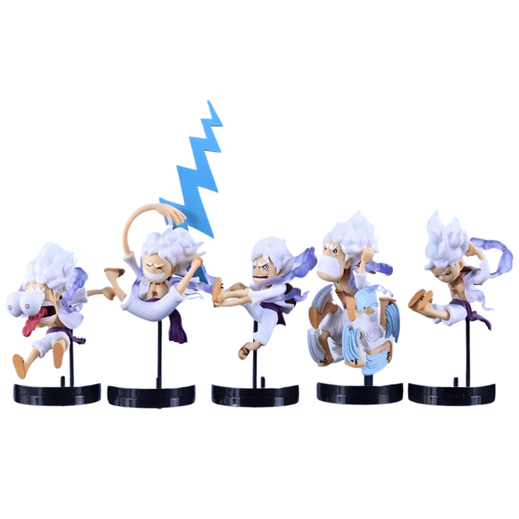 One Piece : Set Of 5 Gear 5 Chibis Action Figure - Image 10