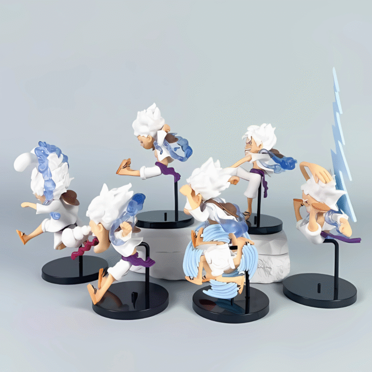 One Piece : Set Of 5 Gear 5 Chibis Action Figure - Image 9