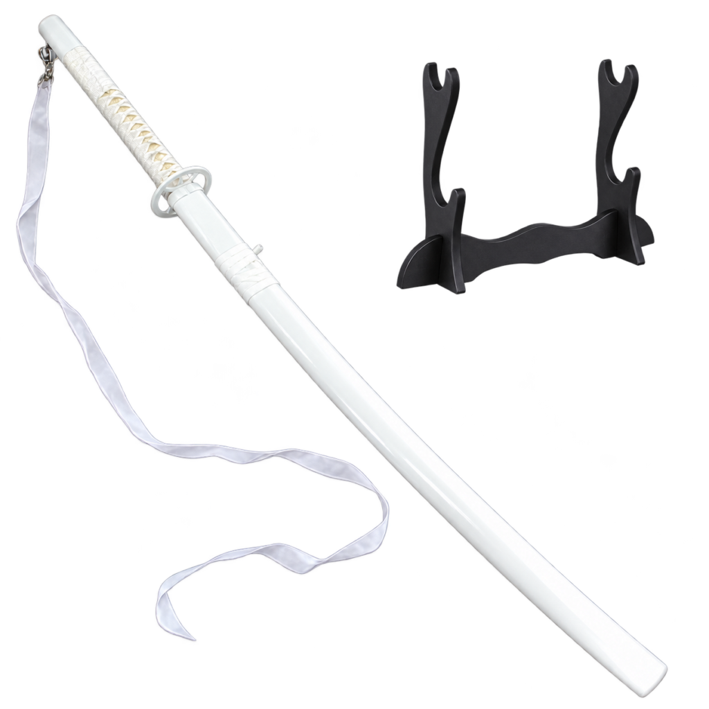 Bleach: Rukia Kuchiki — Sode no Shirayuki Katana · 104 cm · 2-Layer Stand