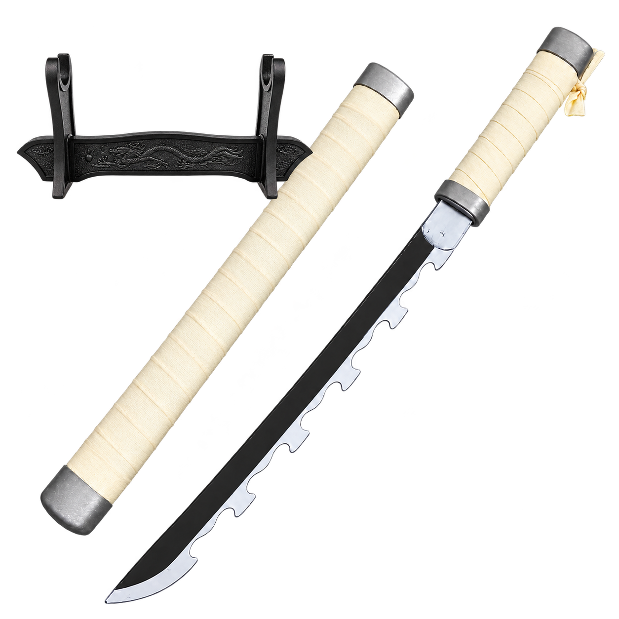 Demon Slayer: Inosuke Hashibira — Inosuke Katana · 45 cm · Dragon Stand