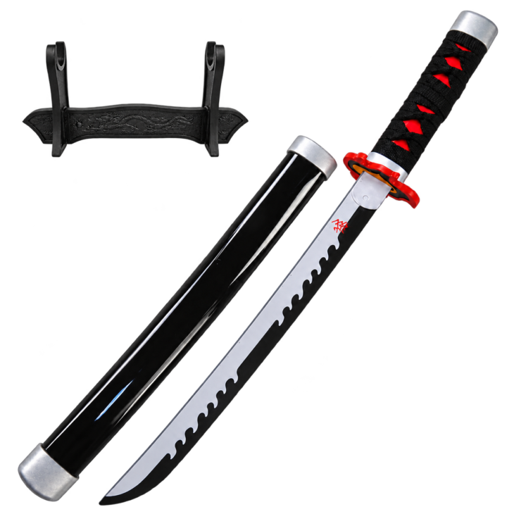 Demon Slayer: Tanjiro Kamado — Tanjiro Katana · 42 cm · Dragon Stand
