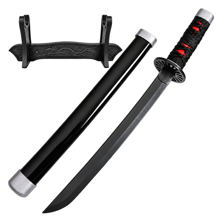 Demon Slayer: Tanjiro Kamado — Tanjiro Katana · 45 cm · Dragon Stand