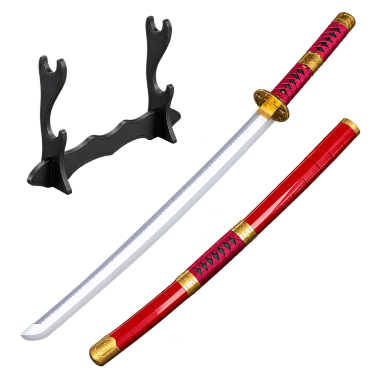 One Piece: Roronoa Zoro — Sandai Kitetsu LED Katana · 104 cm · 2-Layer Stand