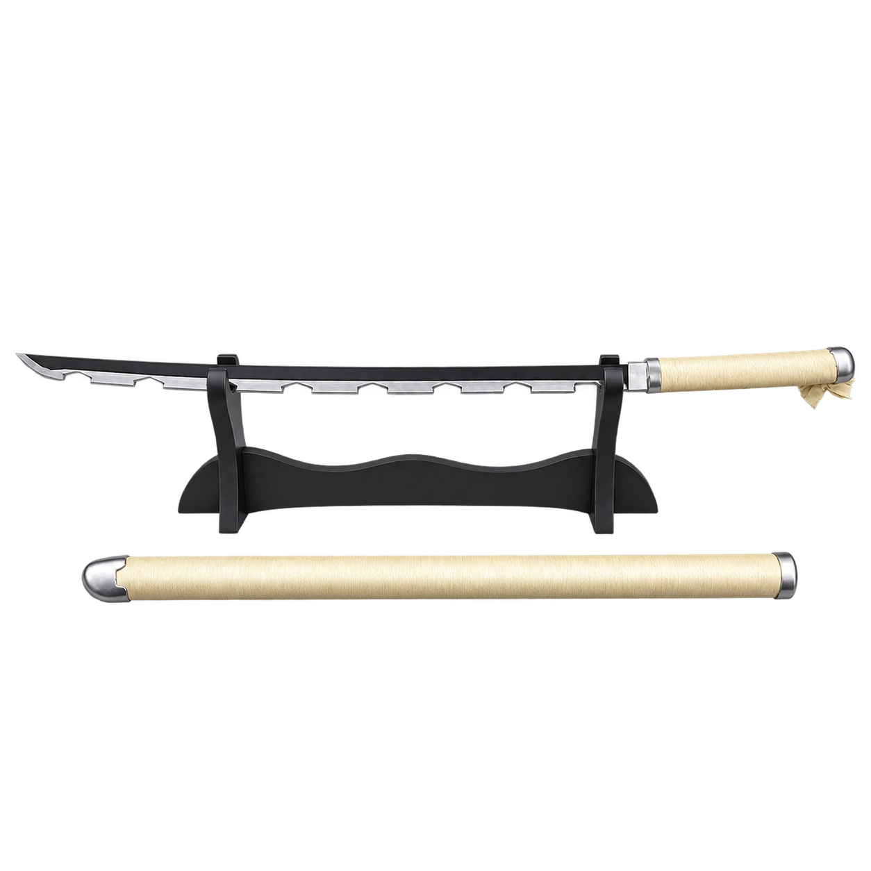 Inosuke Hashibira 104 cm on Single-layer black display stand