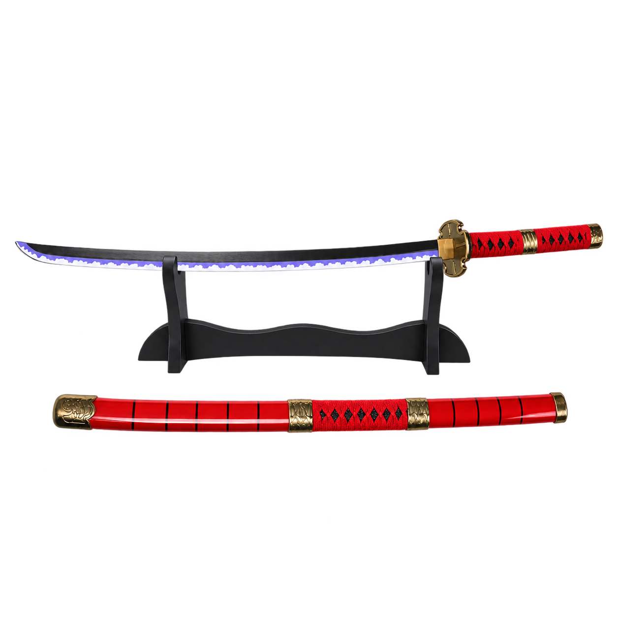 Roronoa Zoro 104 cm on Single-layer black display stand