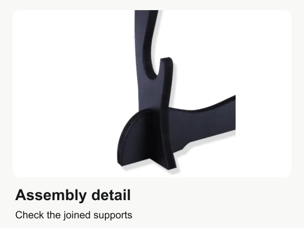 EXCELCHOICE display stand upright and crossbar joint detail