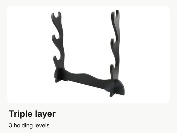 EXCELCHOICE Triple layer display stand — 3 holding levels